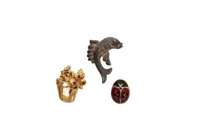 Rykiel 80s Set of 3 Brooches