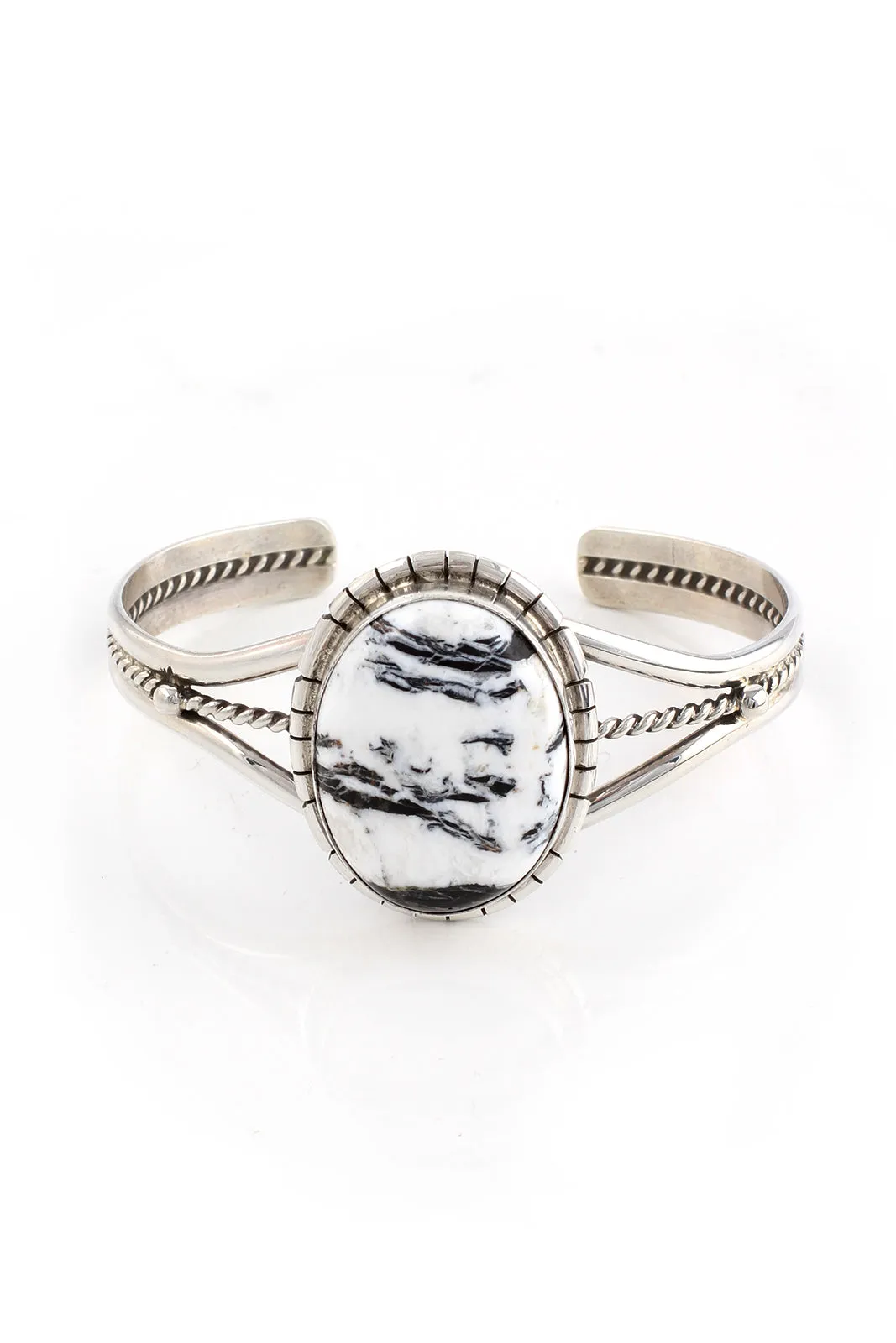 Samson Edsitty White Buffalo Turquoise Bracelet