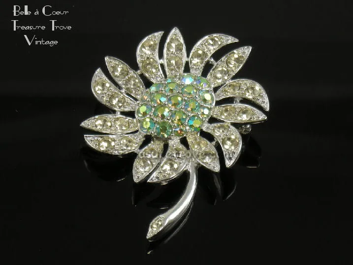 Sarah Coventry Brooch Pin Mountain Flower 1960s Vintage