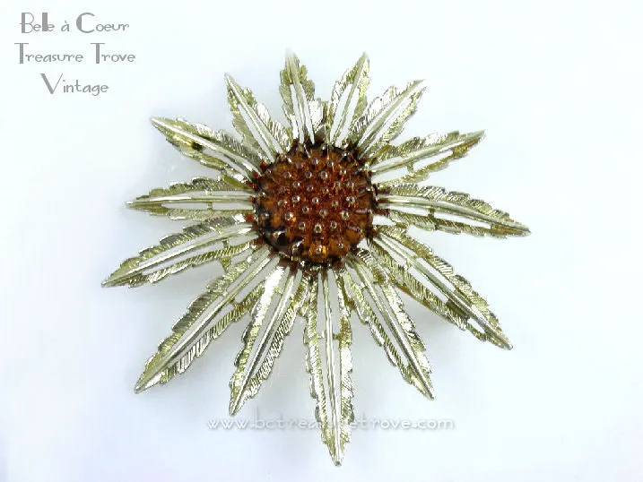 Sarah Coventry “Starburst” Pin 1960s Vintage Brooch