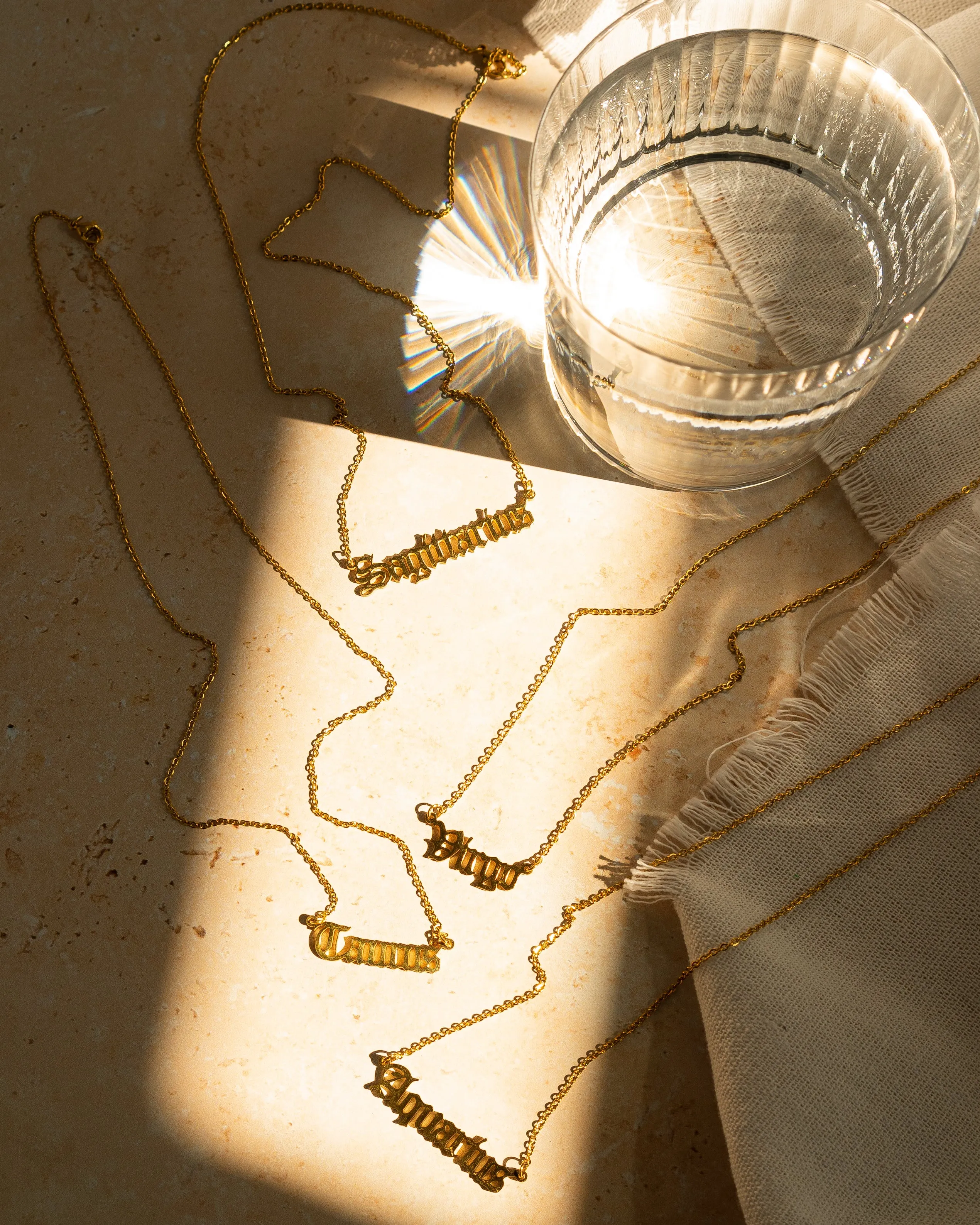 Scorpio Zodiac Nameplate Necklace