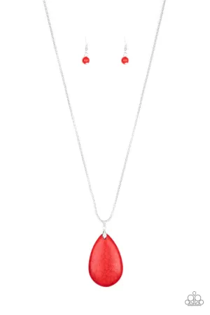 Sedona Sandstone Red Paparazzi Necklace
