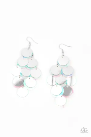 Sequin Seeker - Silver Earring