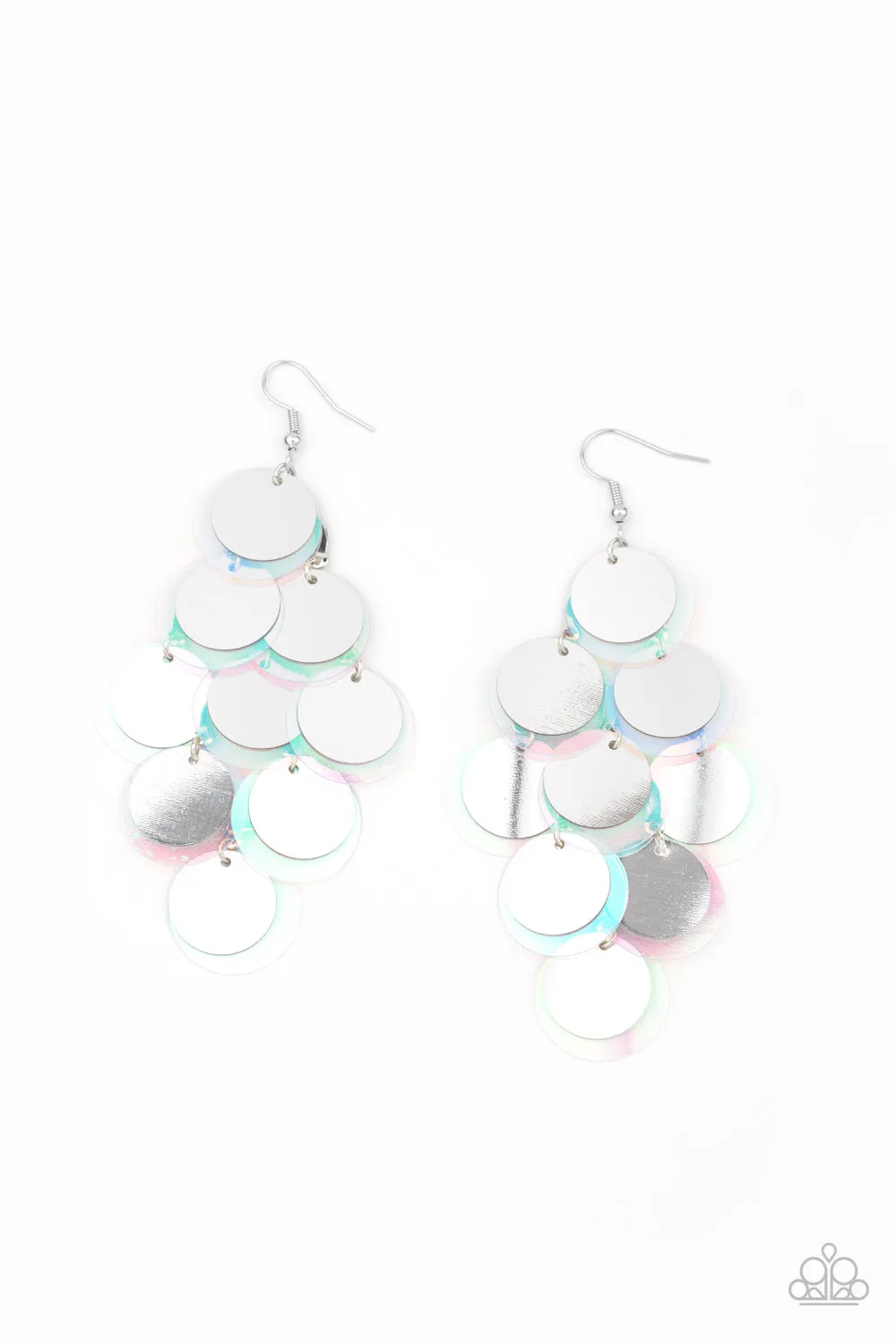 Sequin Seeker - Silver Earring