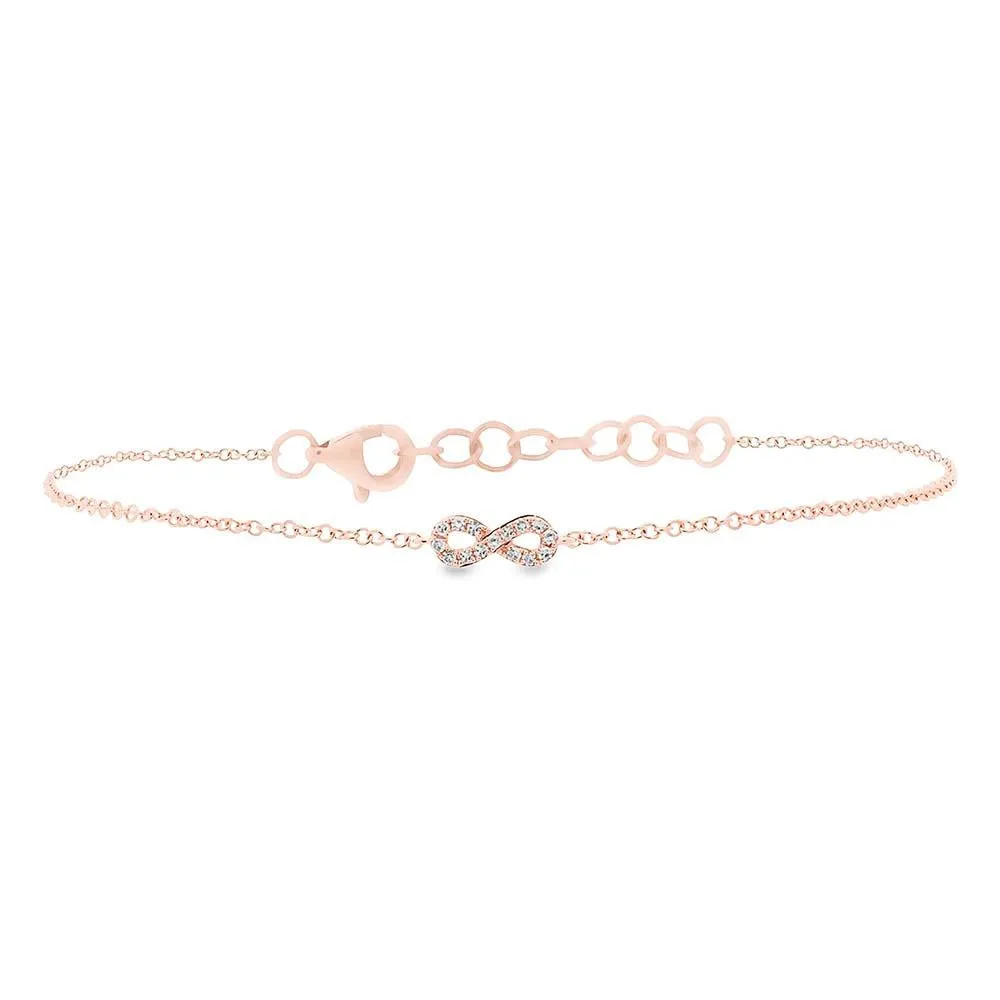 Shy Creation 0.04Ct Diamond Infinity Bracelet SC55004315