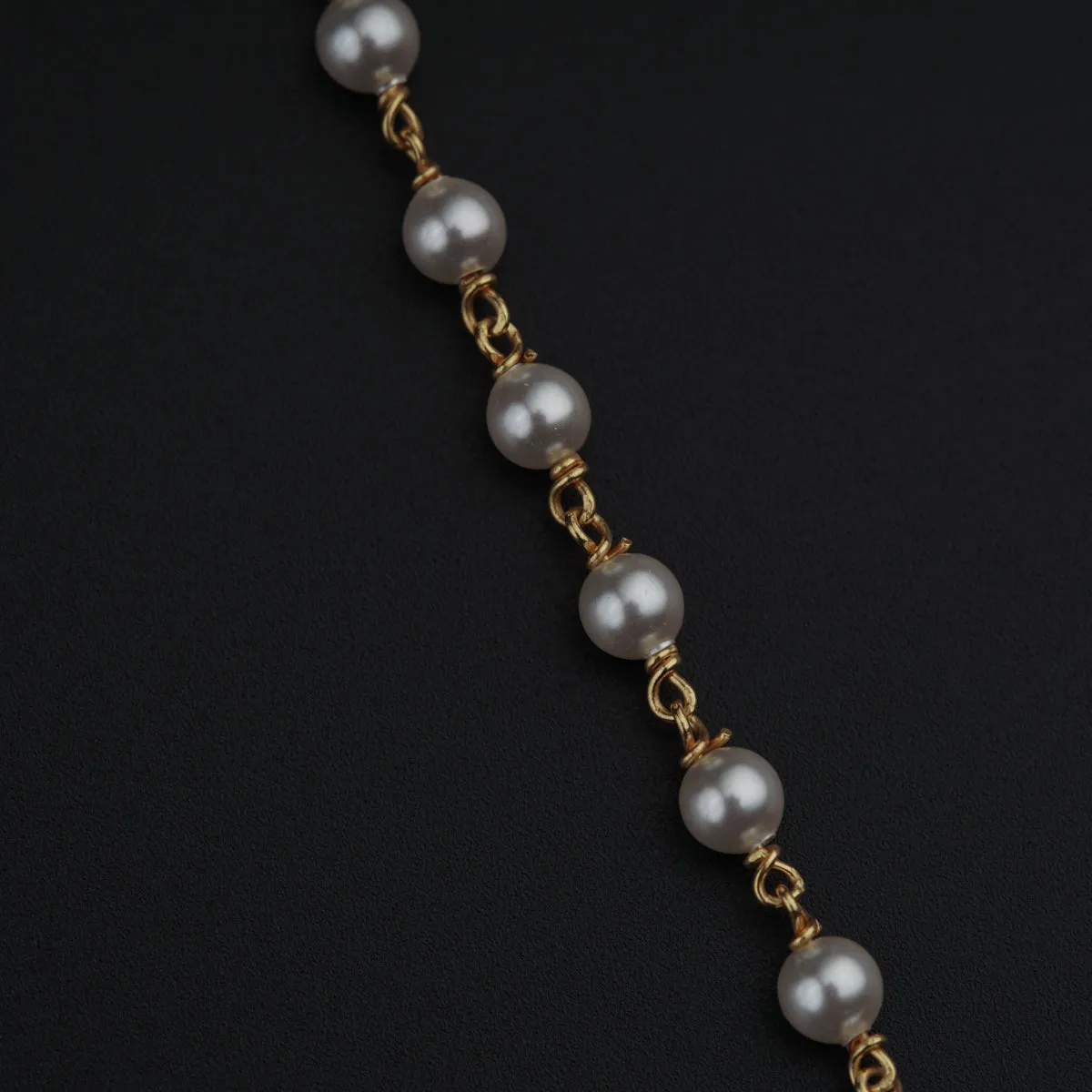 Silver Coin Necklace Gold Plated with Pearls