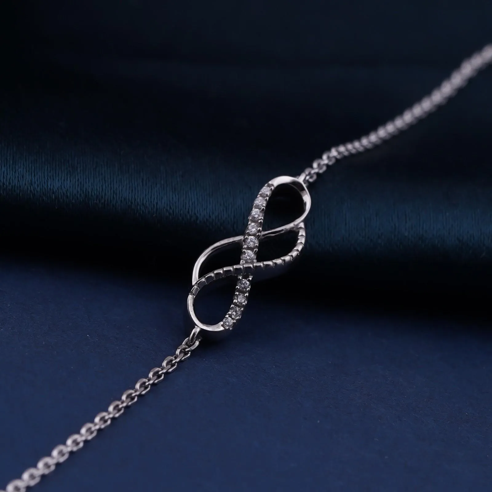 Silver Twin Infinity Love Bracelet