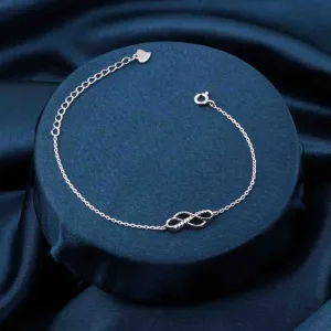 Silver Twin Infinity Love Bracelet