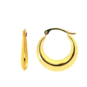 Sincerely Springer's 14k Yellow Gold Hollow Tapered Hoop Earrings
