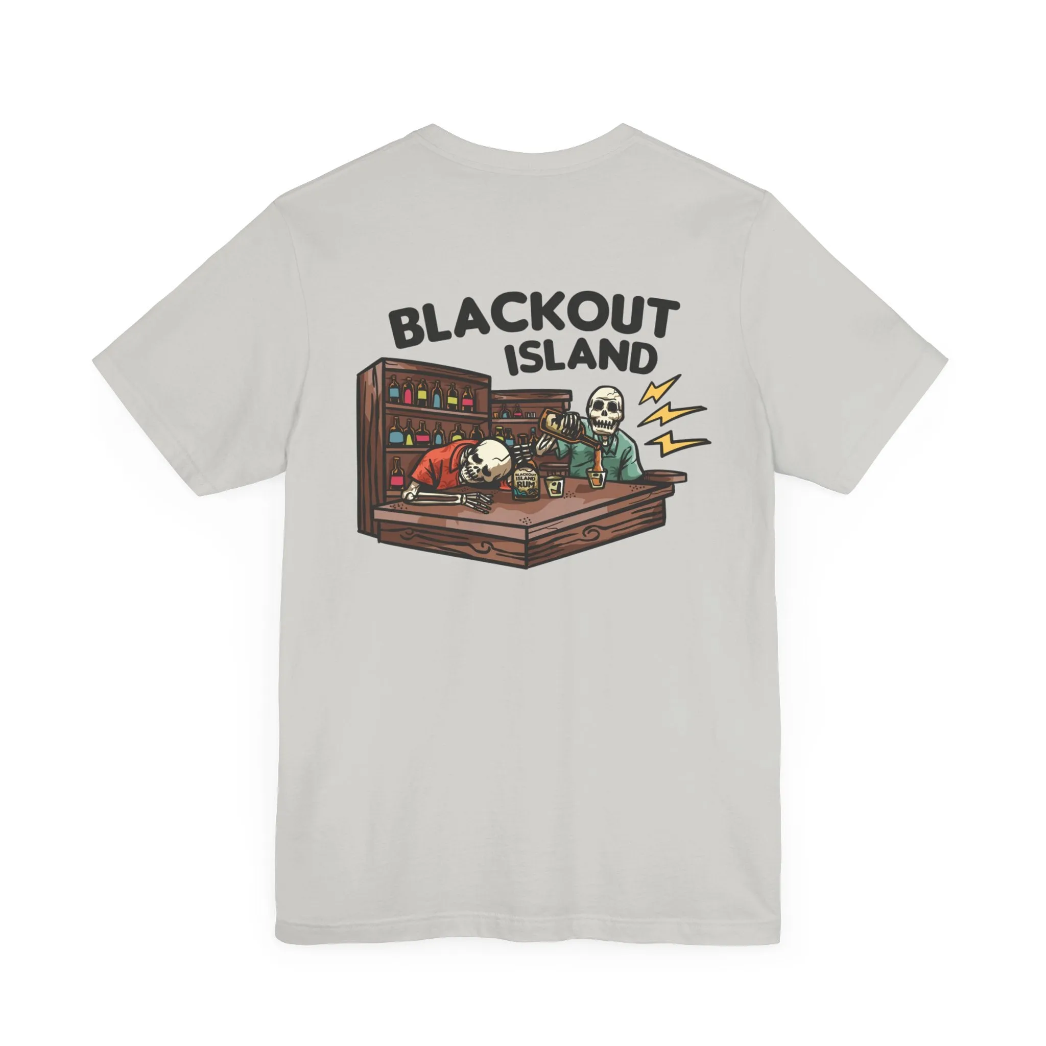 Slumped Skeleton T-Shirt Short Sleeve Shirt