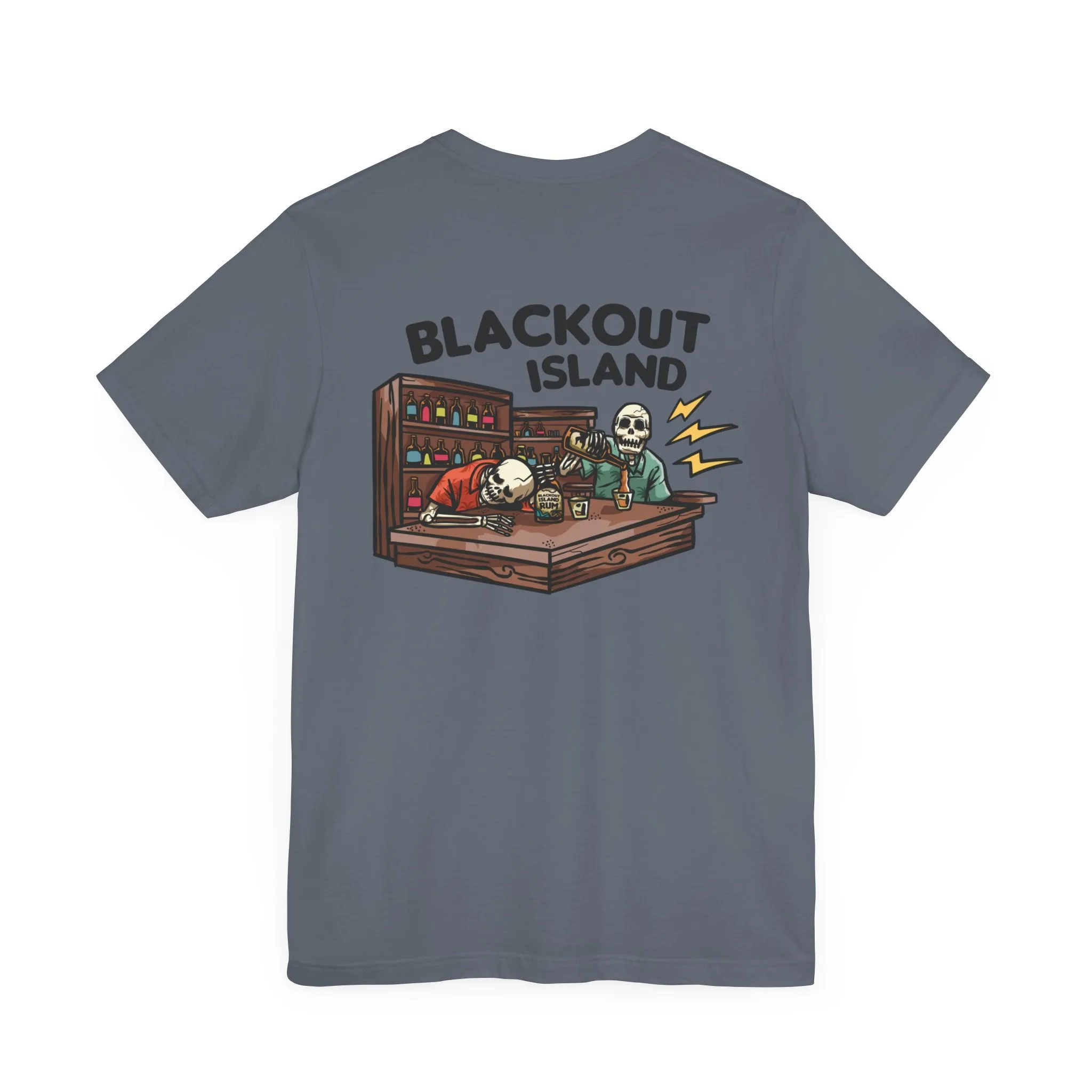 Slumped Skeleton T-Shirt Short Sleeve Shirt