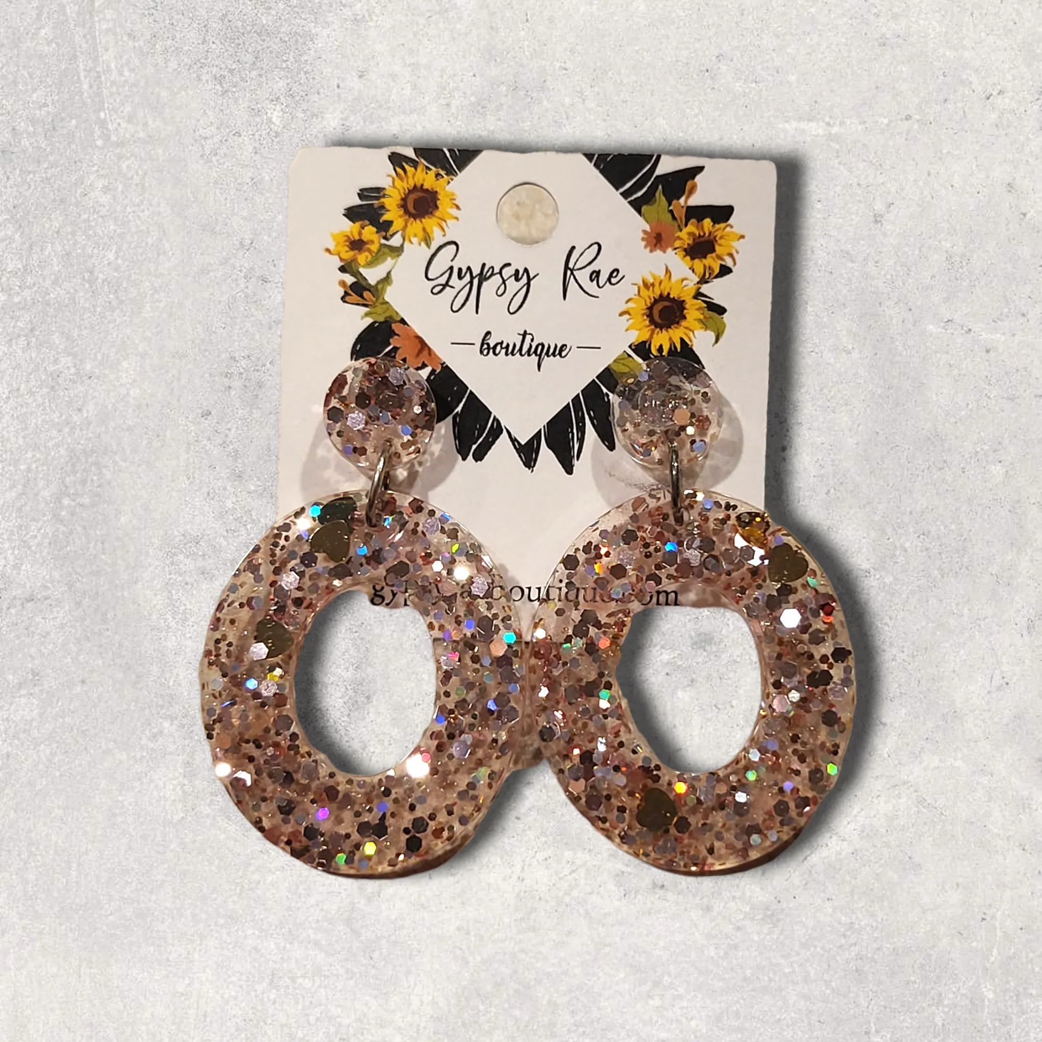 Small Round Statement Earrings