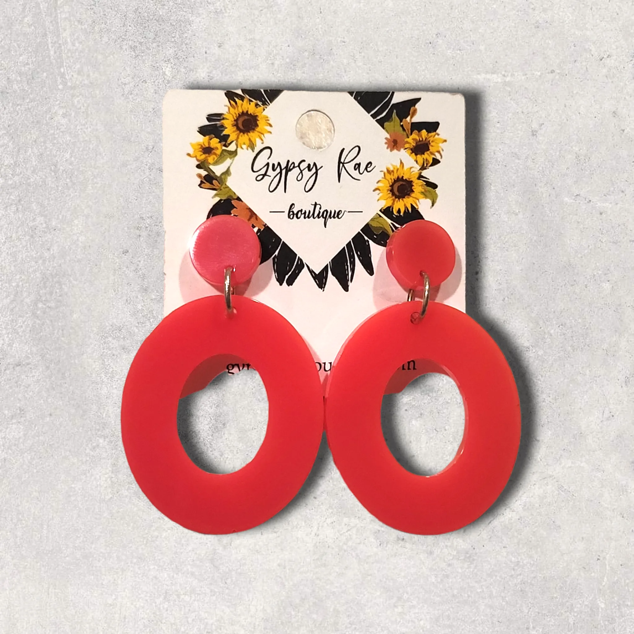Small Round Statement Earrings