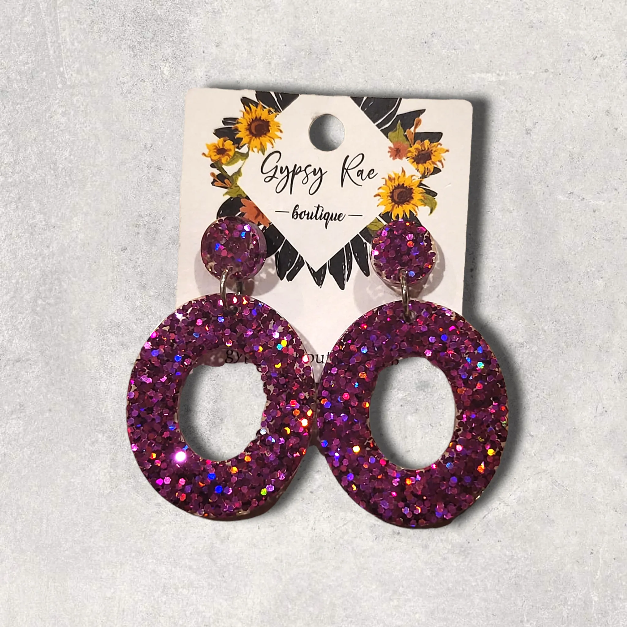 Small Round Statement Earrings