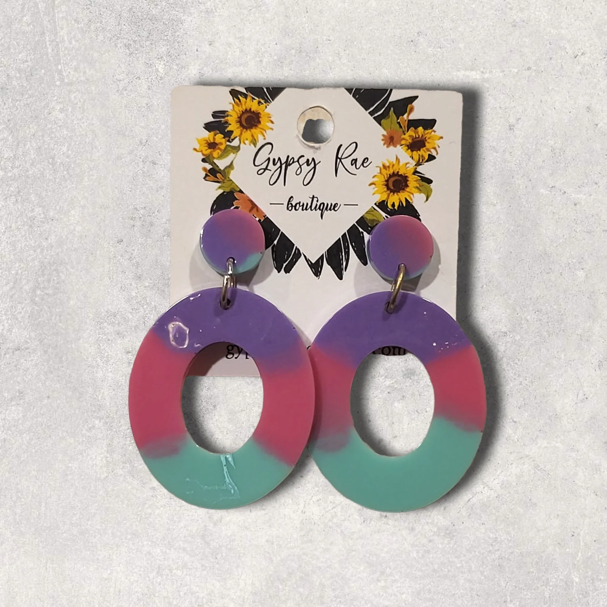 Small Round Statement Earrings