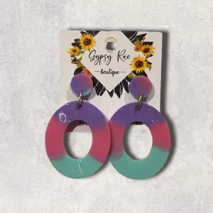 Small Round Statement Earrings