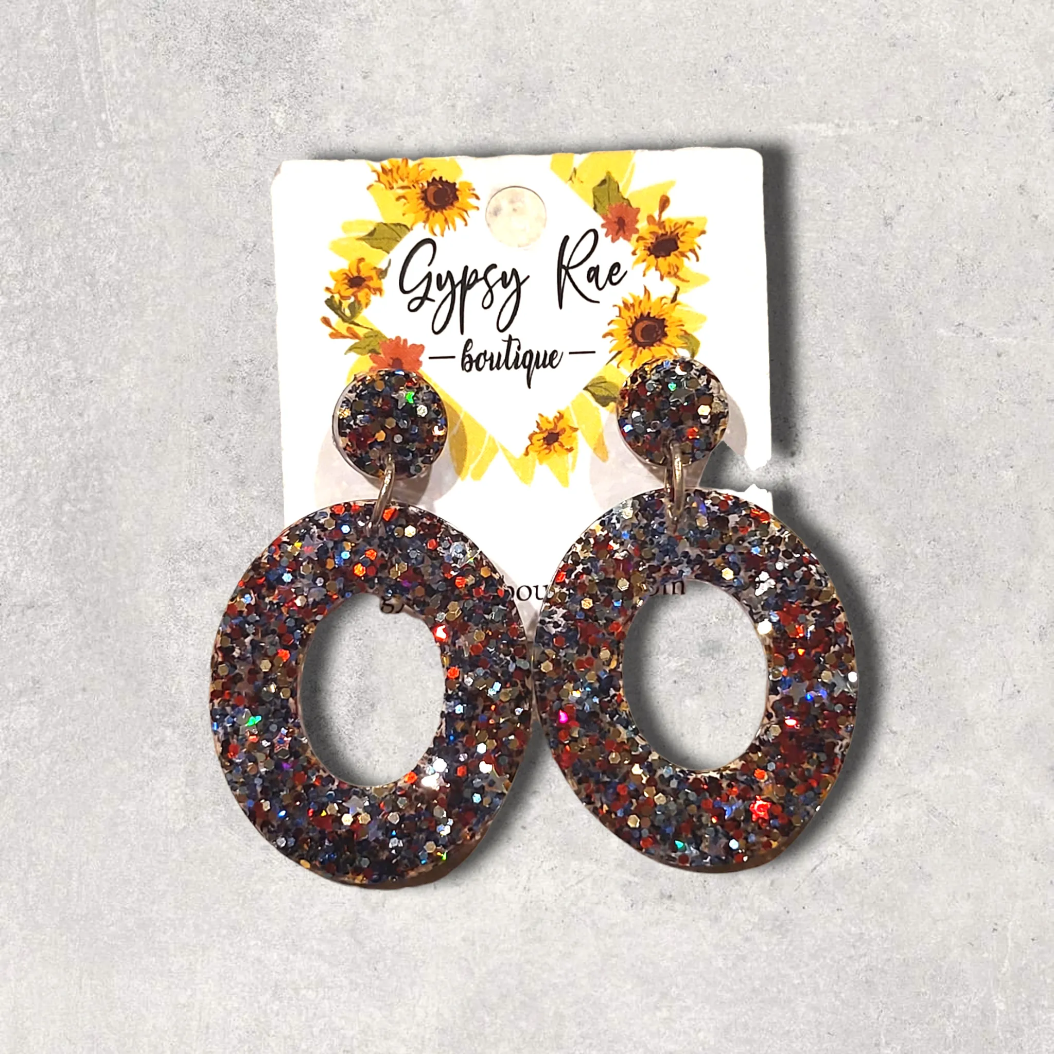 Small Round Statement Earrings