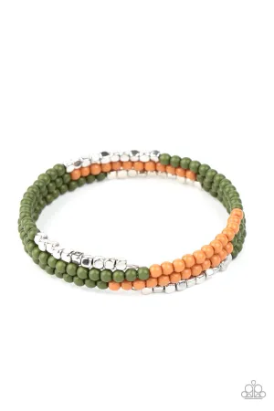 Spiral Dive Green Paparazzi Bracelet