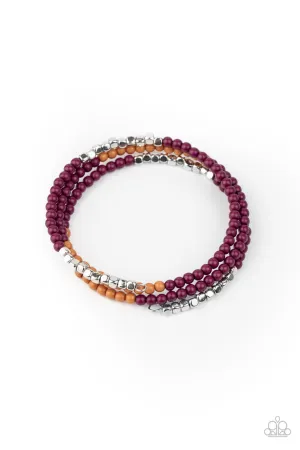 Spiral Dive Purple Paparazzi Bracelet