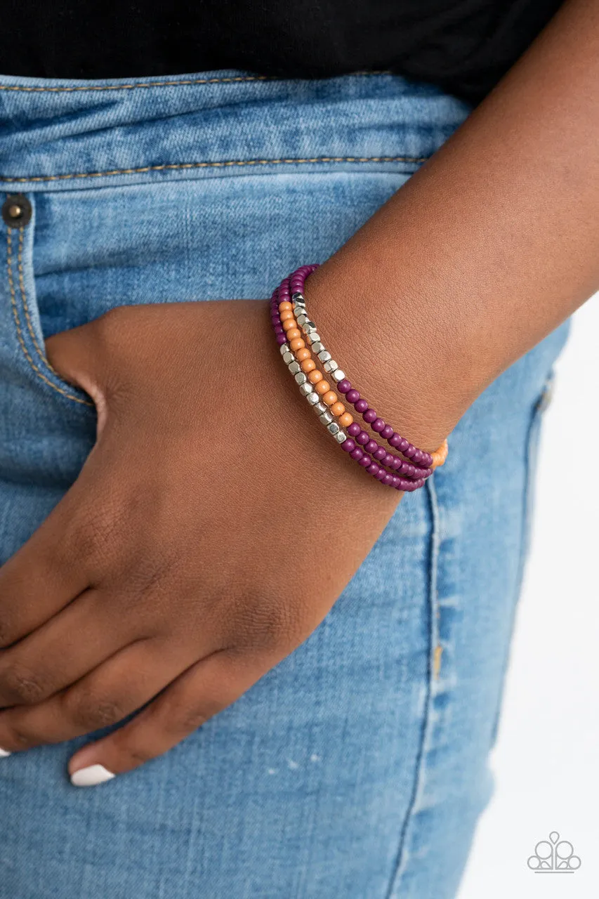 Spiral Dive Purple Paparazzi Bracelet