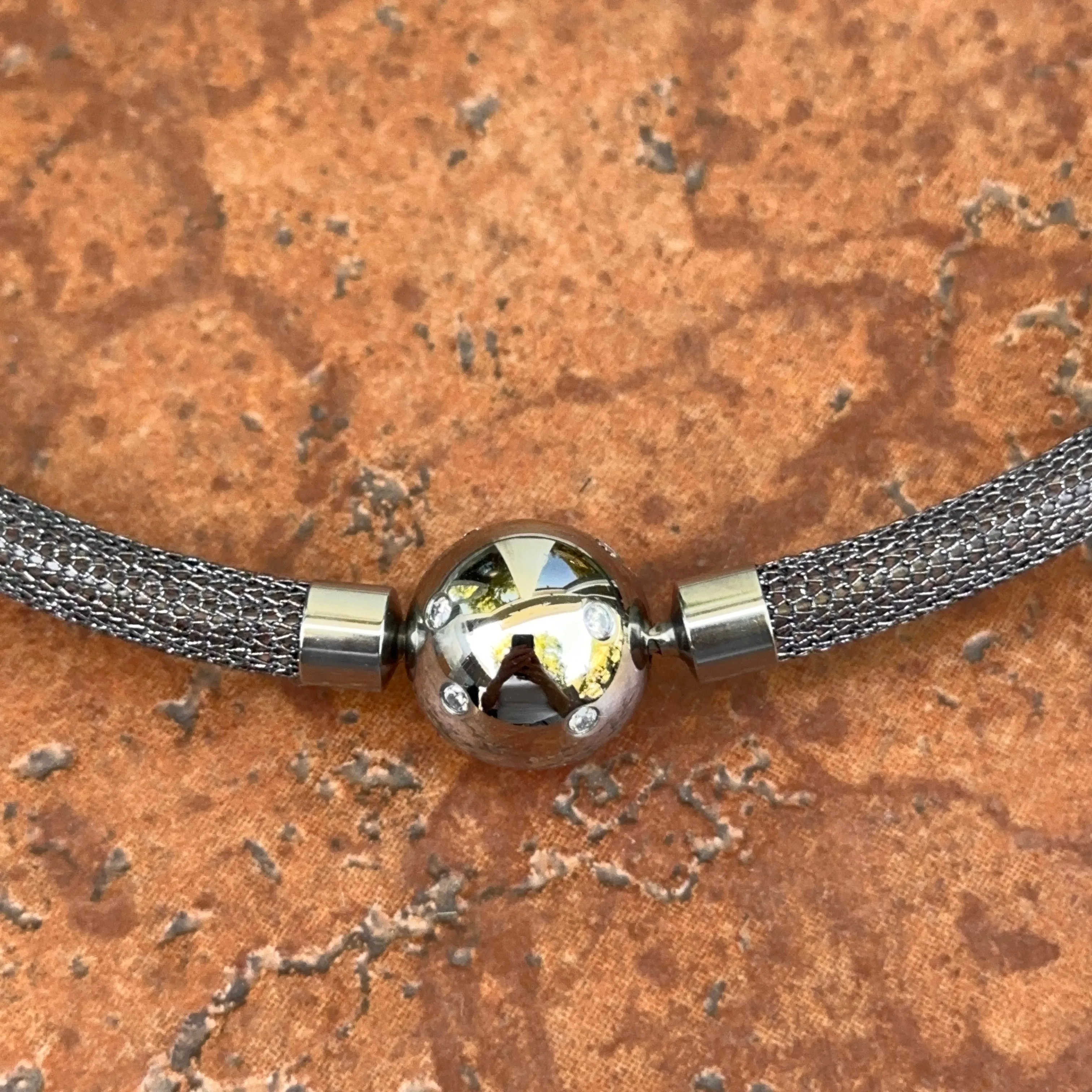 Stainless Steel 16mm Gypsy Set CZ Ball Swap Pendant