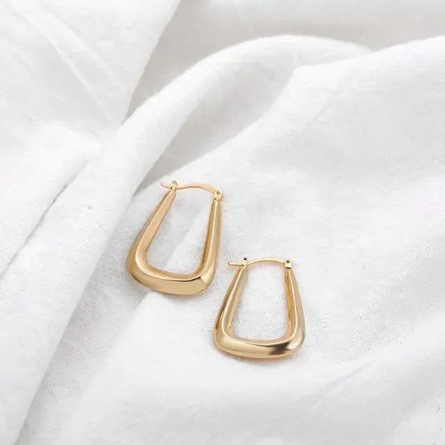 Statement Geometric Hoop Earrings