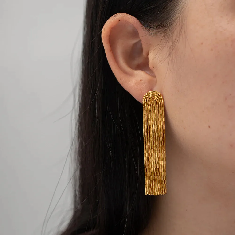 Statement String Earrings