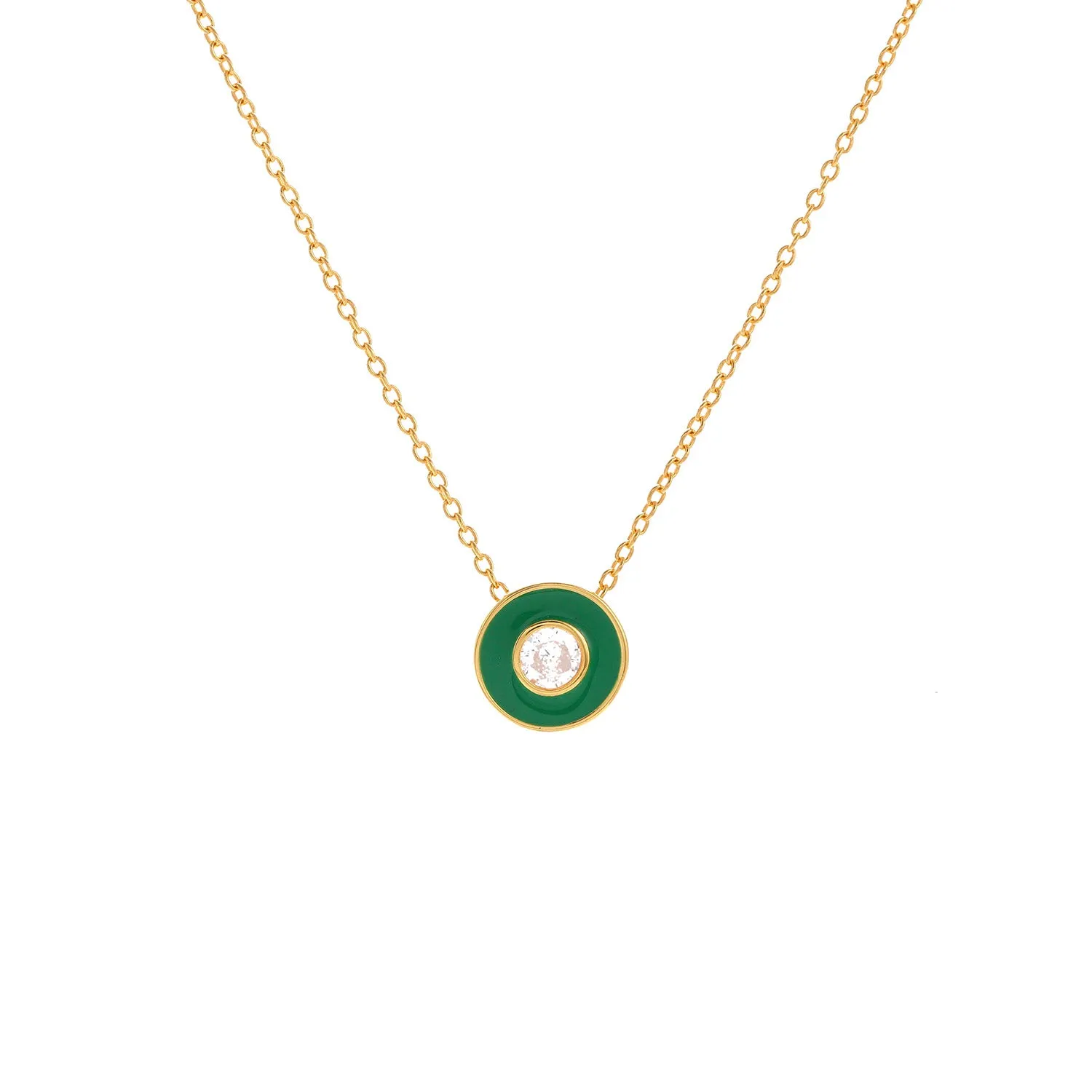 Sterling Silver Enamel Necklace