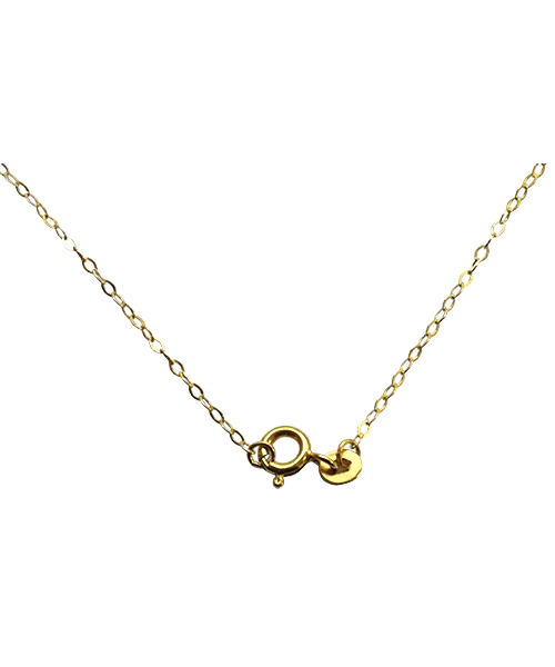 Sterling Silver Fine Flat Link Chain 45 cms