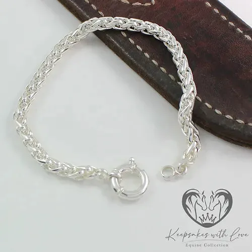 Sterling Silver Small Twist Belcher Chain Bracelet