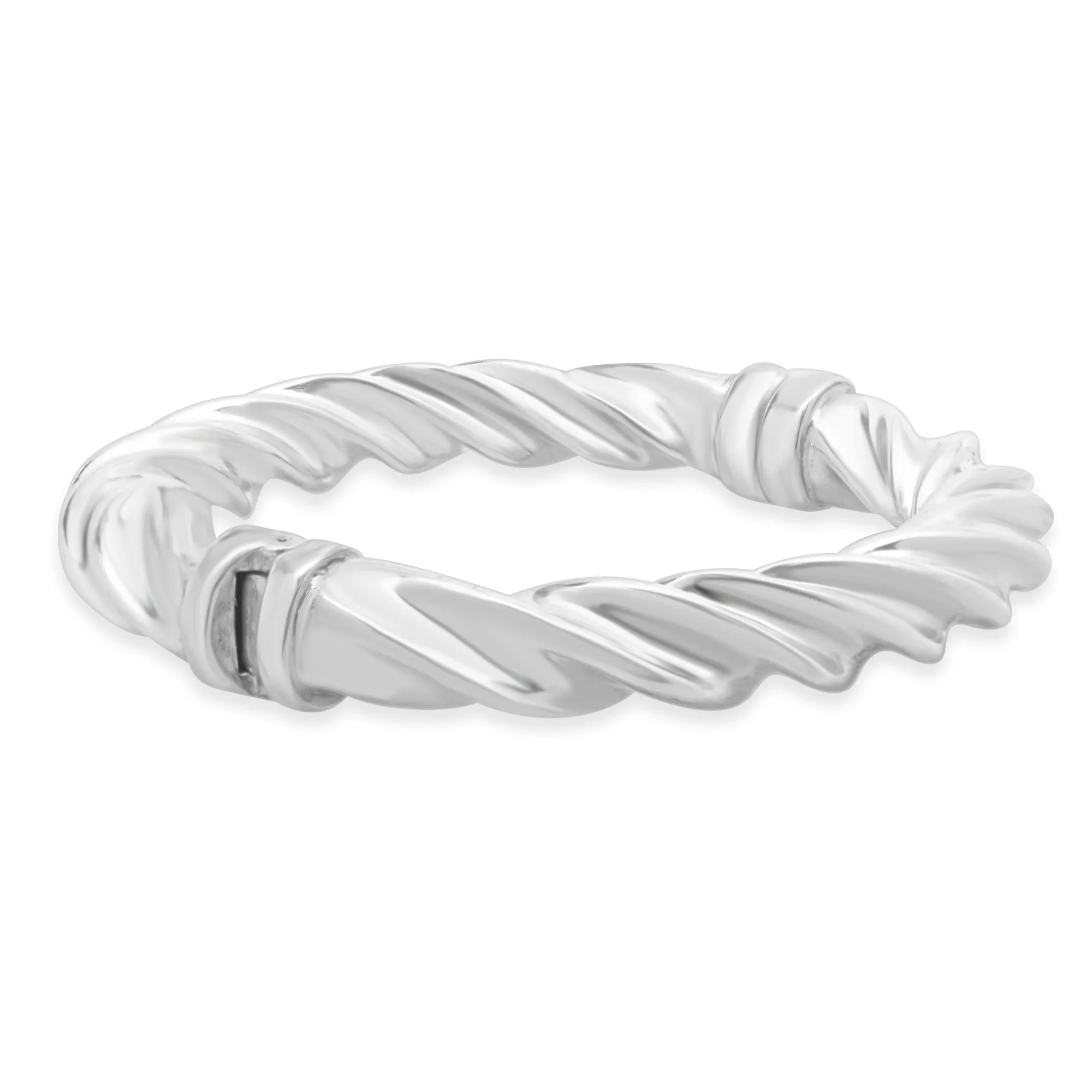 Sterling Silver Twist Bangle Bracelet