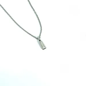 Studio W&H Baguette Cut Diamond Necklace