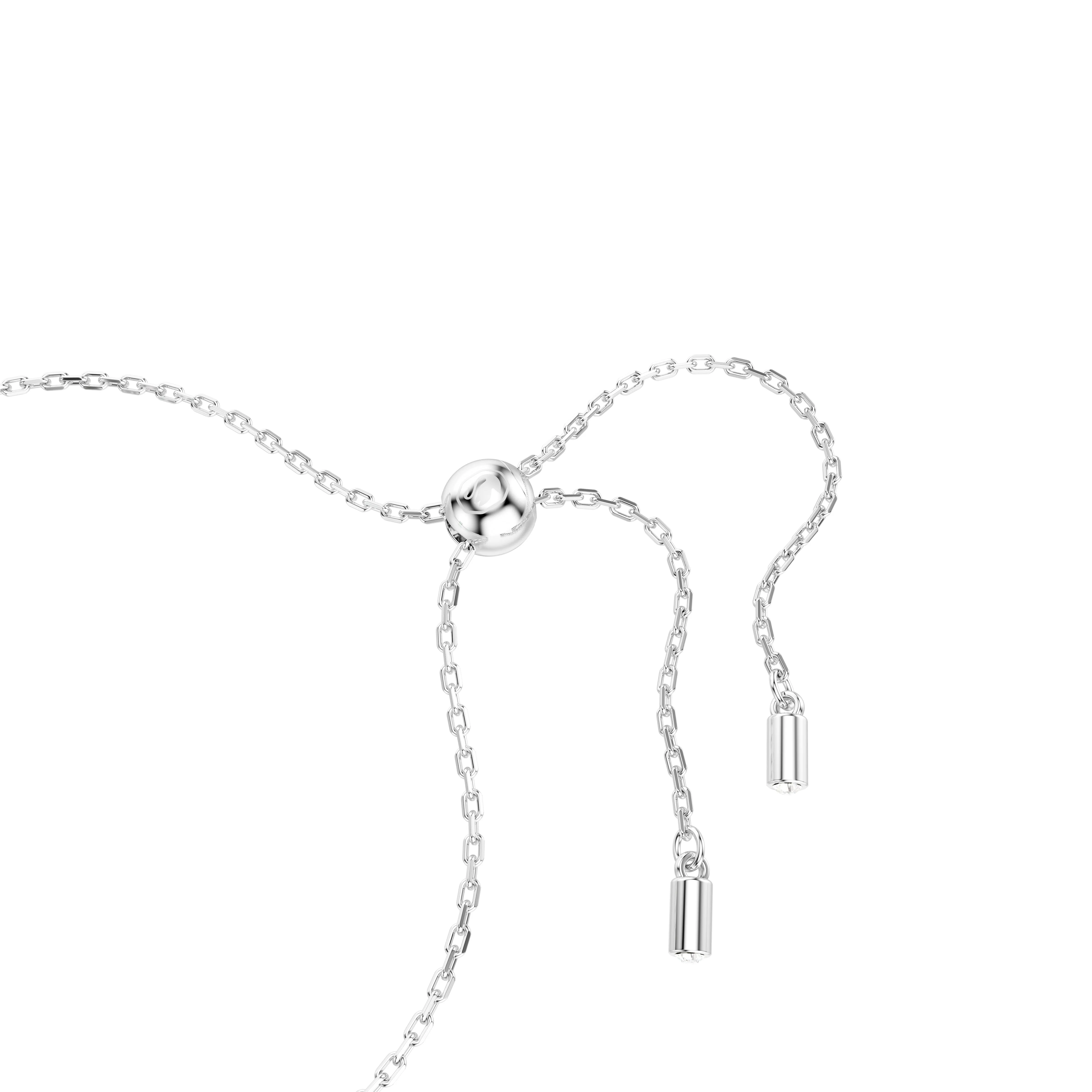 Swarovski Rhodium Matrix Tennis Green Bracelet