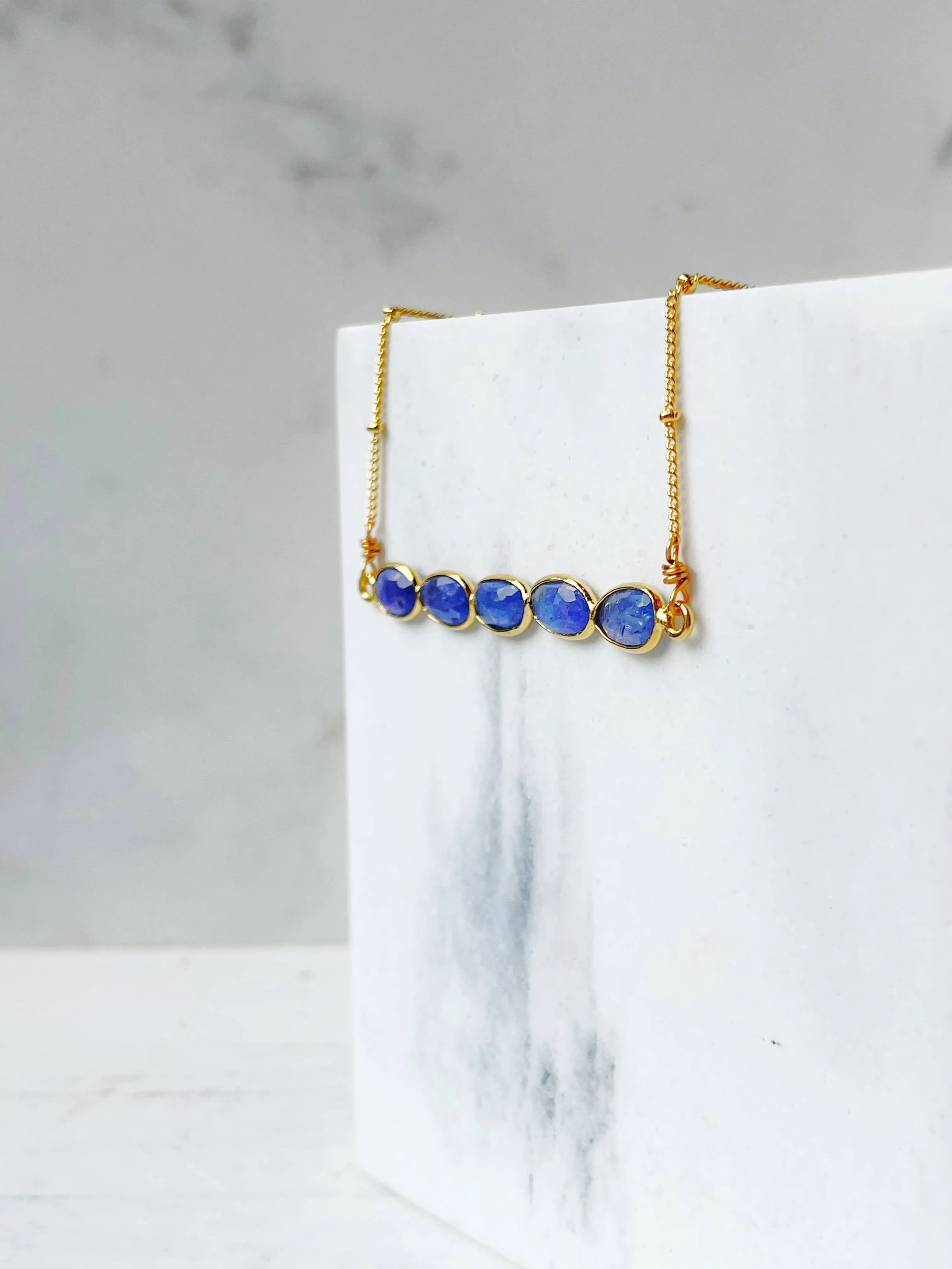 Tanzanite Gemstone Necklace