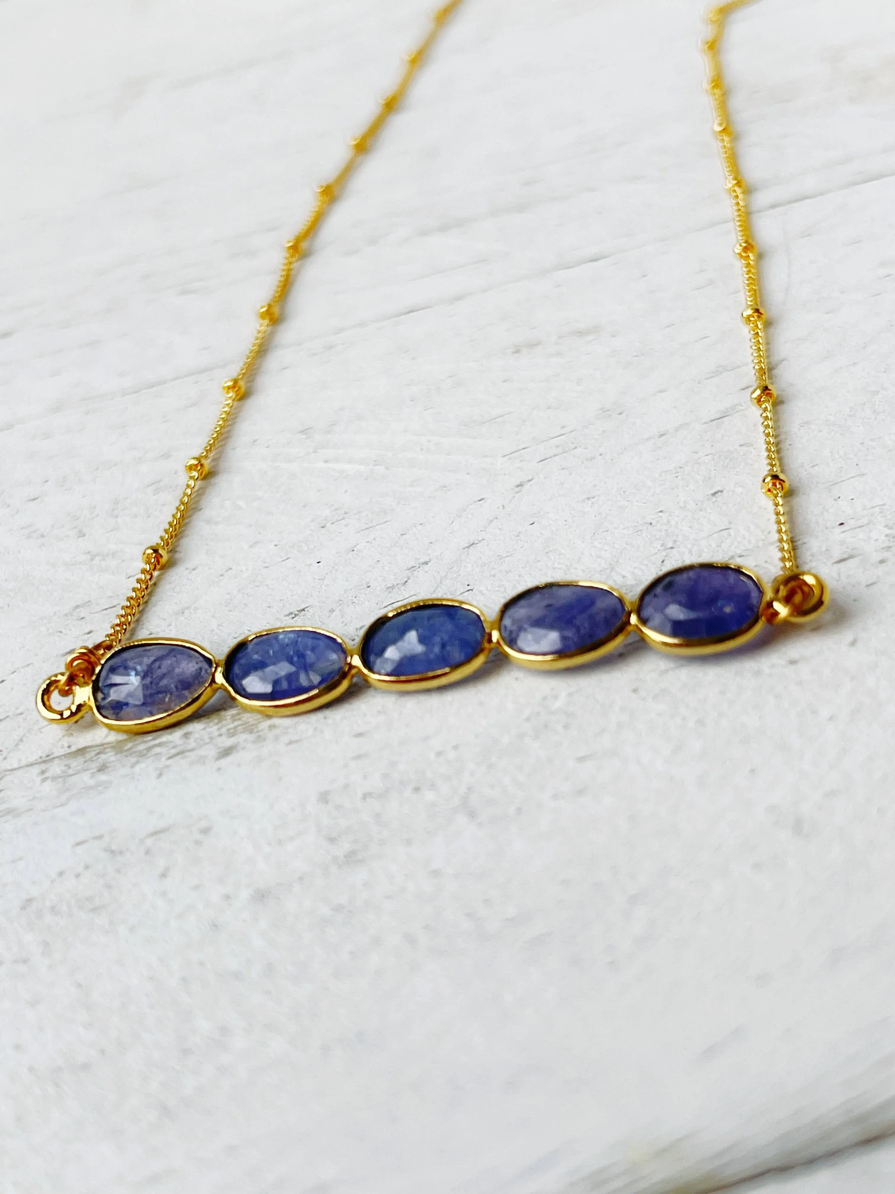 Tanzanite Gemstone Necklace
