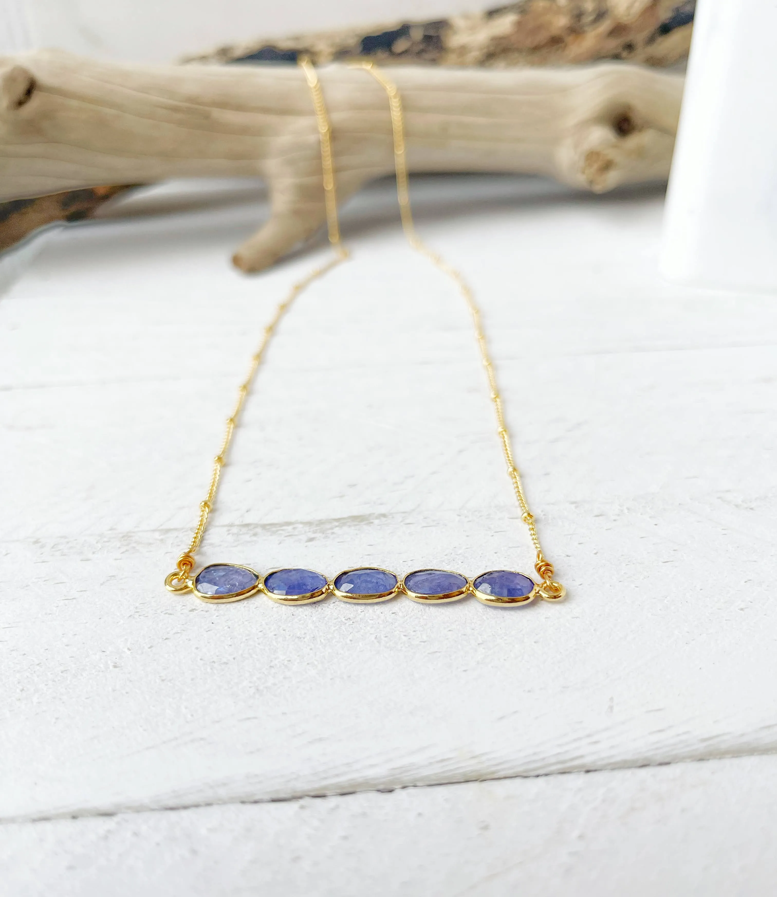 Tanzanite Gemstone Necklace