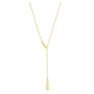Teardrop Lariat Necklace