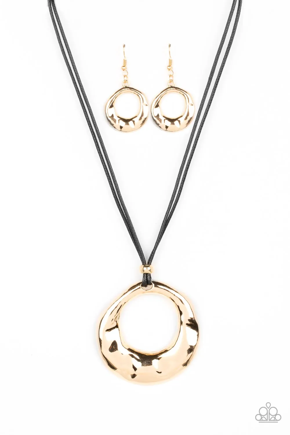 Tectonic Treasure Gold Necklace Paparazzi