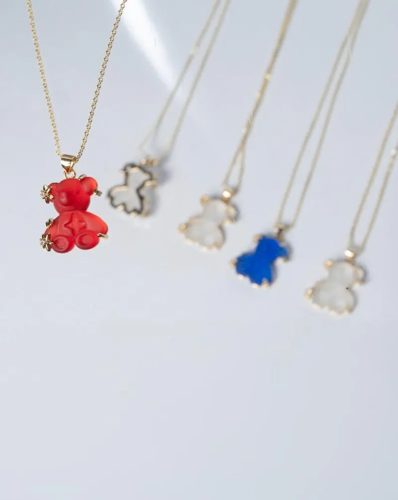 TEDDY BEAR W NECKLACE