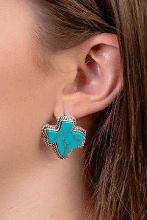 TEXAS NATURAL STONE EARRINGS - 3 COLORS