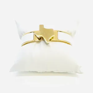 TEXAS TWIST LOCK ENAMEL BRACELET-WHITE