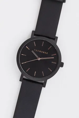 THE HORSE THE ORIGINAL WATCH - BLACK/ROSE GOLD