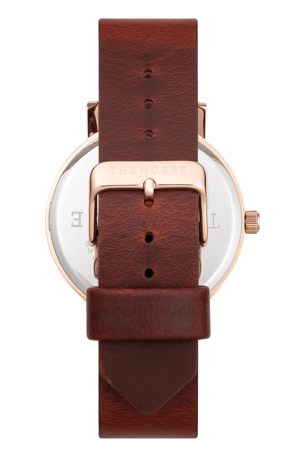 THE HORSE THE ORIGINAL WATCH - ROSE GOLD/BLUSH FACE/WINE LEATHER