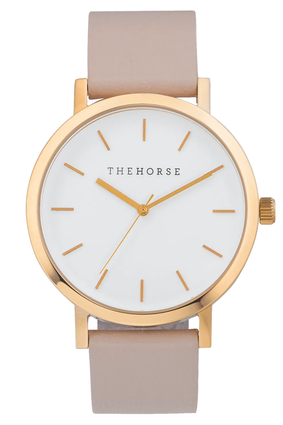 THE HORSE 'THE ORIGINAL' WATCH - ROSE GOLD/WHITE DIAL/BLUSH LEATHER