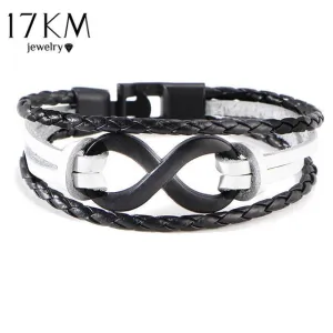 Tie of Infinity Leather Bracelet