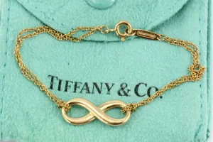 Tiffany & Co 18K Rose Gold Infinity Bracelet 6"