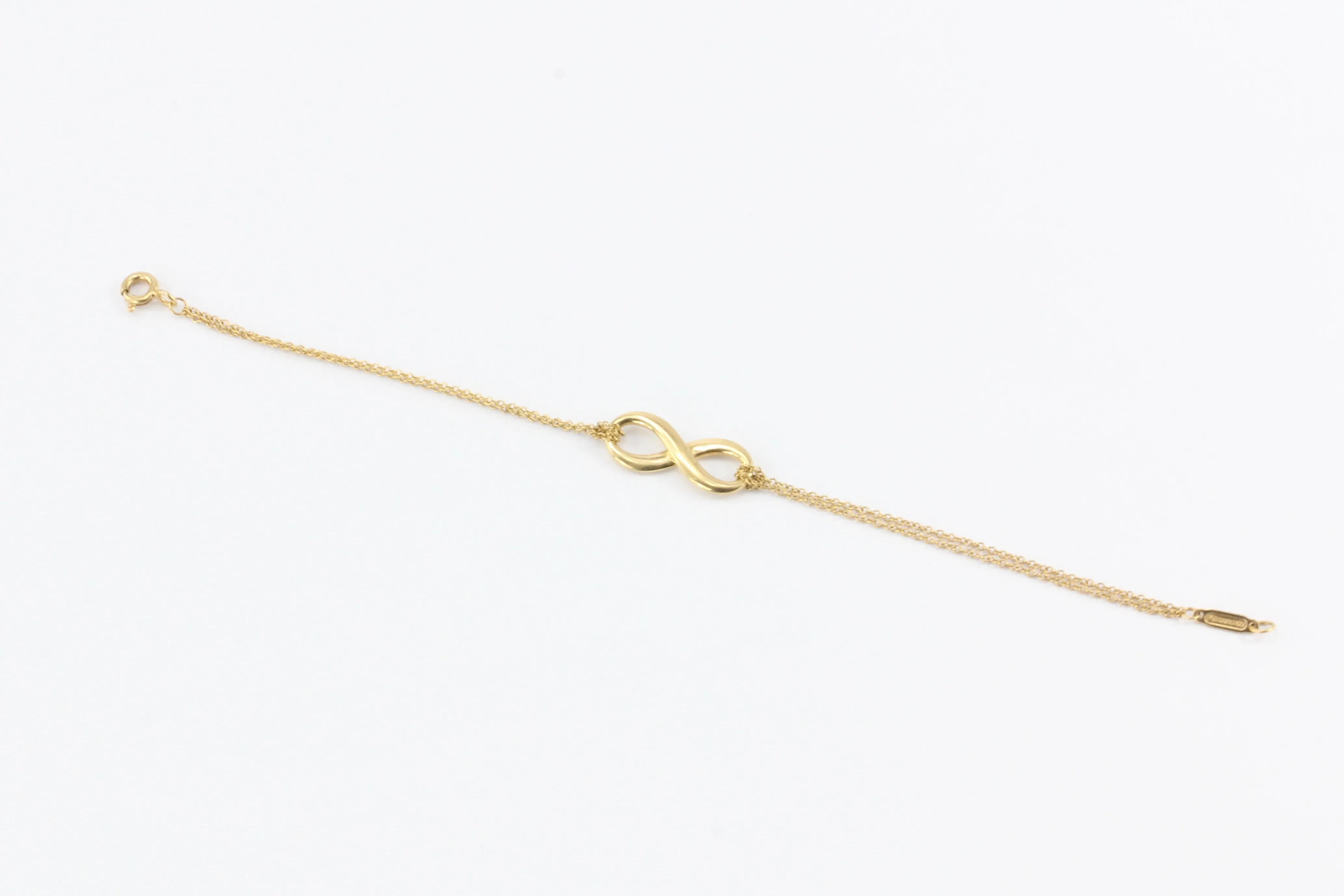 Tiffany & Co 18K Rose Gold Infinity Bracelet 6"