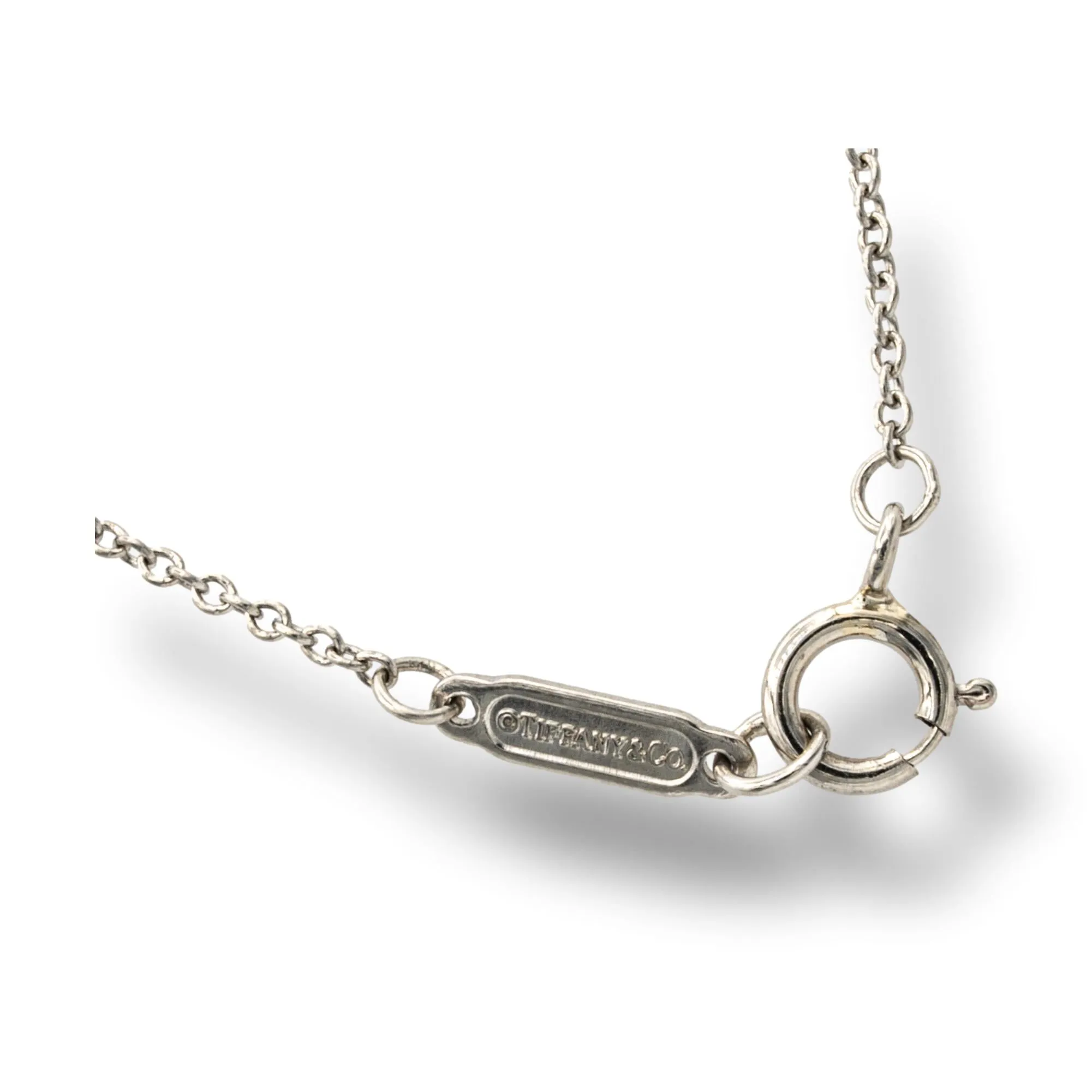 Tiffany & Co. Platinum Double Soleste Pear Shape Aquamarine and Diamond pendant