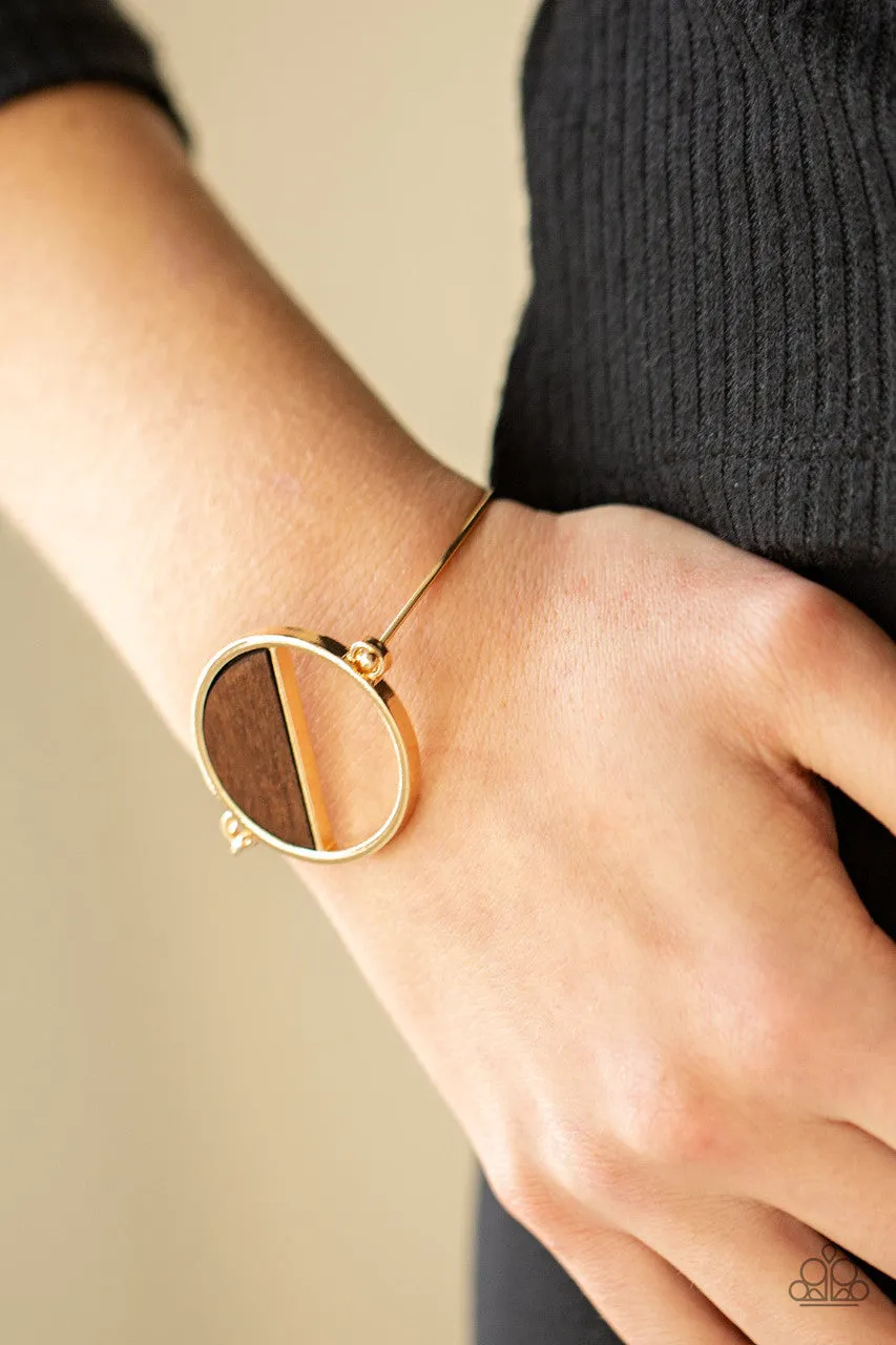 Timber Trade Gold Paparazzi Bracelet
