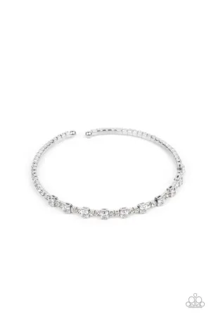 Timelessly Tiny White Paparazzi Bracelet